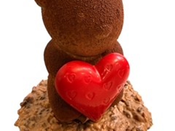 Chocolade beer in koker