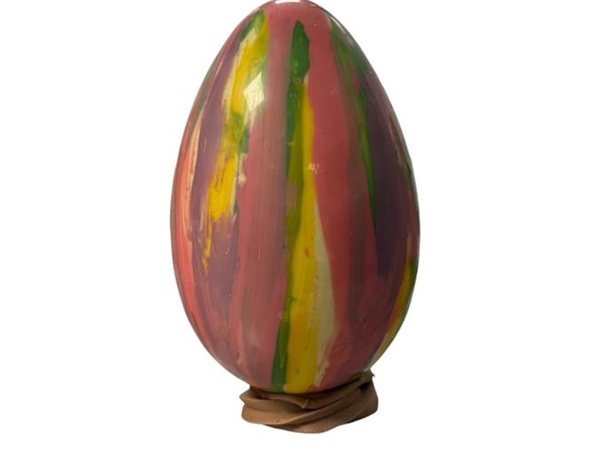 Picasso ei (wit) inlila-rose-geel