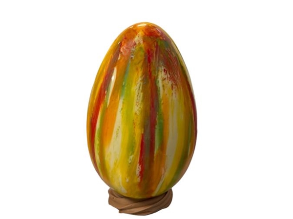 Picasso ei (wit) rood-oranje-geel